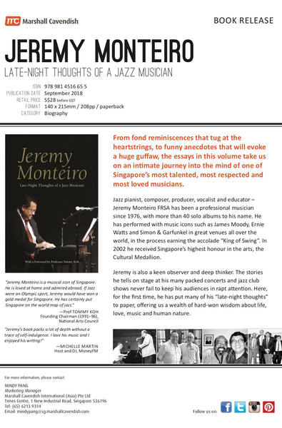 Jeremy Monteiro - Late-Night Thoughts of a Jazz Musician